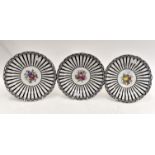 Three Coalport cabinet plates,