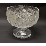 A Waterford style crystal small punchbowl or a fruitbowl