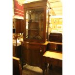 Edwardian mahogany glazed display cabinet,