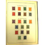 Stamps: Collection of German definitives in album,