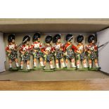 A small collection of assorted Highland Regiment lead figures (one box)