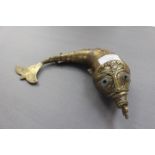 An interesting 19th Century fish powder holder