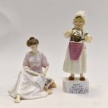 Royal Albert figurine, Thoughts of You, Royal Worcester,