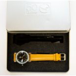 A commemorative "Lufthansa airways" wristwatch with interchangeable watch straps in a celebratory