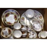 Royal Albert "Old Country Rose" tea set along with Aynsley