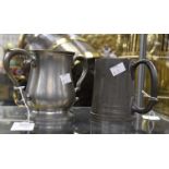 Two pewter tankards