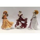 Royal Doulton Pretty Ladies, Best Wishes, signed plus Lise, signed twice, Sophie,