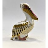 Royal Crown Derby paperweight white pelican,