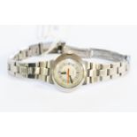 A Ladies' stainless steel Omega Geneve Dynamic automatic bracelet watch, c.