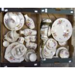 Quantity lot of Royal Crown Derby, Royal Posies pattern plates, cups and saucers,