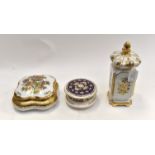 Spanish decorative porcelanos vase and cover,