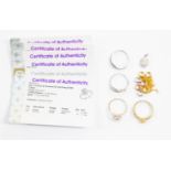 A collection of 9ct. gold jewellery, to include; a 9ct.