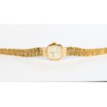 A ladies Rotary 9ct gold bracelet watch, gross weight 14.