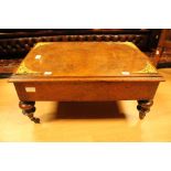 A 19th Century low single drawer side table, possibly reduced in height,