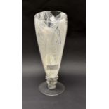 A Mowari "Taonga Glass" vase, made by Edward Clark, signed,