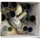 Langley Ware Daisy pattern vases,