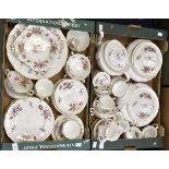 A Royal Crown Derby "Derby Posies" part dinner and tea service, comprising; teapot, two tureens,