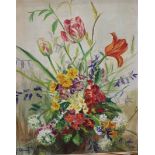 Colette Gavard (20th Century), study of flowers, signed and dated 1969 l.l.