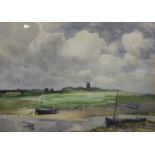 The Gravel Pit, Woodbury Common", watercolour, signed,