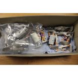 A collection of assorted painted and unpainted lead figures (one box)