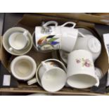 WW1 British Ceramic cups, sausers, mugs, all produced to commemorate peace in 1919 or the Allies.