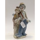 A Lladro China figurine 'Pals Forever' base in special blue,