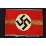 Reproduction Third Reich Political Leaders Armband. Glows under blacklight.