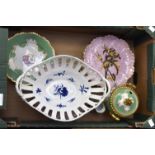 Collection of 19th Century hand painted plates,