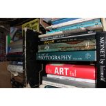 Large collection of art reference and monograph books,