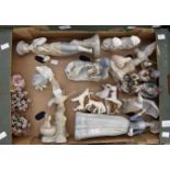 A quantity of mixed lot of ceramics to include three Beswick Beagle figures,