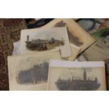 A collection of 19th Century etchings,