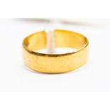 A 22 ct gold wedding band, size N11/2, total gross weight approx 3.