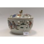 Chinese Republic twin handled bowl and cover,