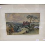 Collection of three late-19th/early-20th Century watercolours, landscapes and river scenes,