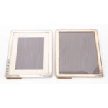 Two silver plated photo frames