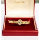 Omega ladies 9 ct wristwatch, boxed with receipt (1968), total gross weight approx 18.