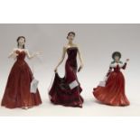 Royal Doulton Pretty Ladies, Samantha My Love, signed, Winters Day,