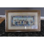 Framed Indian painting on ivory