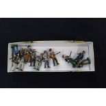 A small collection of assorted painted lead figures (one box)