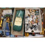 One box of assorted diecast vehicles plus Triang Minic Bentley (a/f),