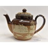Doulton Lambeth stoneware teapot,