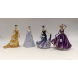 Royal Doulton figurines Catherine, Victoria, Emma,