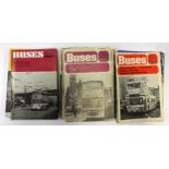 Buses illustrated magazines dated 1962 to 1979,