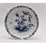 An 18th Century Worcester blue and white plate