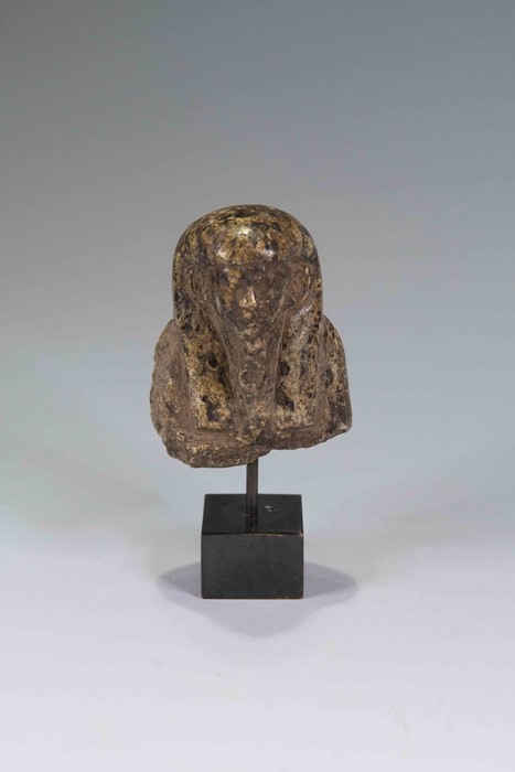 Egyptian Serpentine Shabti Bust for Montuemhat Mayor of Thebes - Image 2 of 3