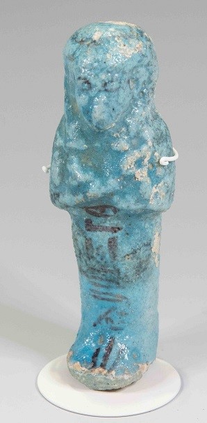 AN EGYPTIAN FAIENCE GLAZED SHABTI FOR IIHOTEOENMUT