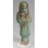 Egyptian Faience Overseer Shabti