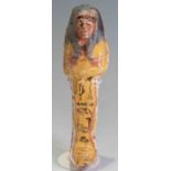 Egyptian Terracotta Painted Shabti