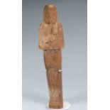 Egyptian Wooden Shabti for worker for Mut-em-sut