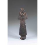 Egyptian painted wooden shabti